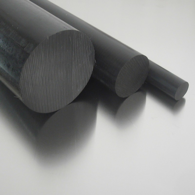 Polyamide PA6 Round Rod Black Diameter 55 mm Plastic Rod