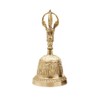 Brass Tibetan Dharma Hand Bell, Handmade Tibetan Buddhist Alter Pray