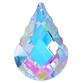 Little Swallow Suncatcher Crystal Hanging Chandelier Parts, Feng Shui Good Luck Item, Rainbow Maker, Crystal Clear Pendant (Gold)