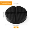 Lyeteung Universal Floor Jack Rubber Pad 125mm, Cross Groove Design