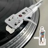Silver Headshell Mount with AT3600 Cartridge and Conical Stylus Needle