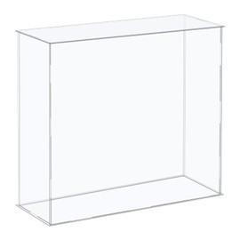 MECCANIXITY Acrylic Display Case Plastic Box Cube Storage Box Clear Assemble Showcase 14.1x4.3x12.2 Inch for Collectibles