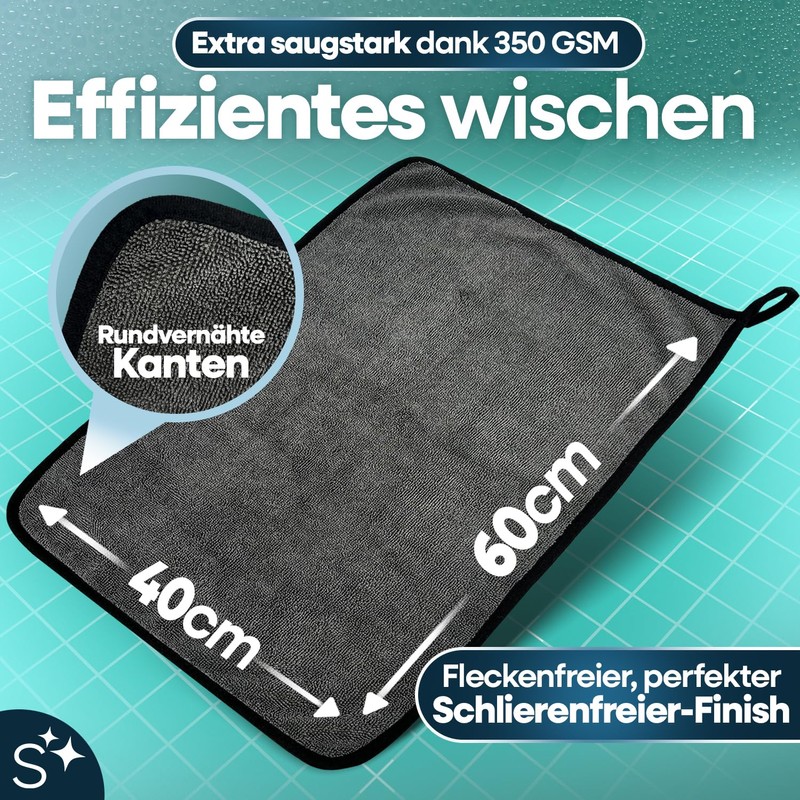 slummer XXL Drying Towel Shower 580 GSM, Car Drying Cloth,