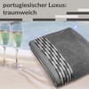 Lashuma Lugano Sauna Towel XXL Grey Terry Towelling Bath Towel