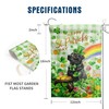 Black Lab St Patricks Day Garden Flag Labrador Dog St