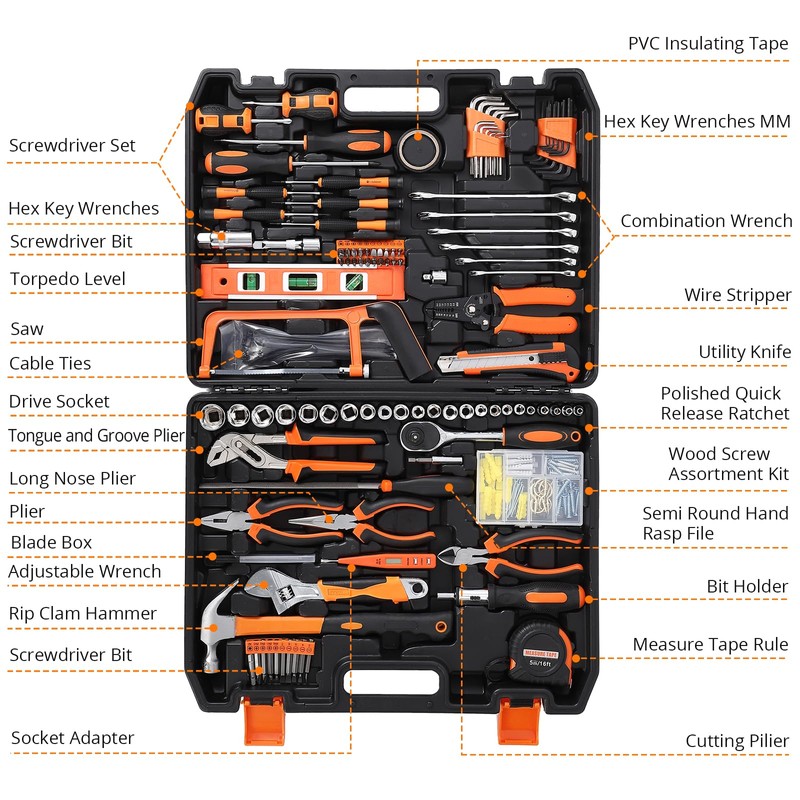Garvee 236 Piece Tool Set, Auto Repair Tool Combination Package,