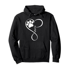Dog Hoodie Fun Pawprint Design Hoodie Gift Love Dogs Hoodies Pullover Hoodie