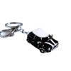 Mini Style Car Keychain Gift Rhinestone detail Cooper Novelty (Black (Silver trim))