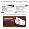 ReclaimDrone.com TRUST - Recreational UAS Safety Test Completion Certificate card