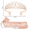 Casoty 90th Birthday Sash and Tiara for Women, 90th Birthday