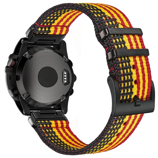 Nylon strap compatible with Garmin, 20 mm robust quick release