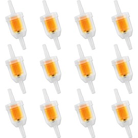 AHEJIOO Pack of 12 Petrol Filter 6 mm, Petrol Filter Moped, Petrol Filter Motorcycle, Reusable with Transparent Design, for Lawnmowers, Car, Motorcycle, Scooter, Moped, Diesel Moped