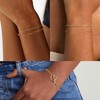 Carffordo Gold Bracelets for Women - Dainty 14K Gold Plated