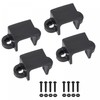 sourcing map 4 Pack Mounting Bracket with Screw Nuts 11.5
