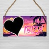 Days Until Ibiza Holiday Countdown Chalkboard Plaque – Vibrant Sunset