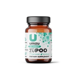 Umzu zuPOO Gut Cleanse & Digestive Support, 30 Capsules – Natural 7-Day Detox Healthcare Edible - 1 Pack