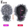 Fayasu Afro Puff Drawstring Ponytail with Curly Hair Pieces Clip