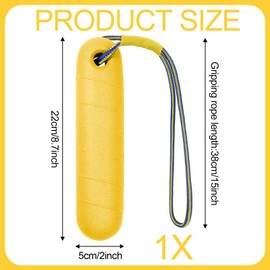 Dog Toy, Water Toy Dog, 22 cm Water Interactive Dog Toy, Dog Game Water Toy with Nylon Rope, Dog Water Toy for Medium, Large Dogs (Yellow)