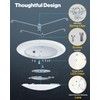 Sunco 12 Pack 5/6 Inch LED Disk Lights, Disc Lights