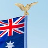 Toddmomy Eagle Flag Pole Finial Eagle Topper Flagpole Golden Head