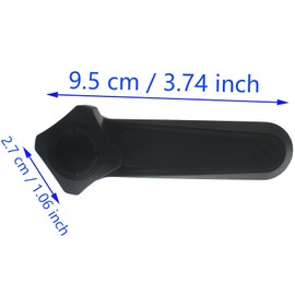 SYCZIOHU 17 MM Ball Joint Extension Arm 2 PCS Black Bracket Extender Rotating Rod for Mobile Phone Holder, Tablet Holder and Car Air Outlet Installation