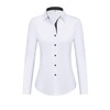 siliteelon Button Down Shirts for Women Dress Shirts Cotton Long