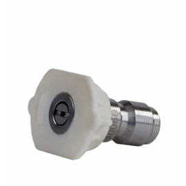 Erie Tools 4.5 Stainless Steel Orifice 40 Degree 1/4in. Quick Connect 4000 PSI High Pressure Washer Spray Nozzle Tip