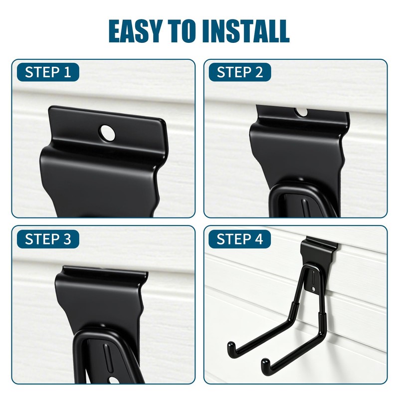 Dmprosel 34PCS Slatwall Accessories Set: Baskets, Hooks Set, Screw Bins
