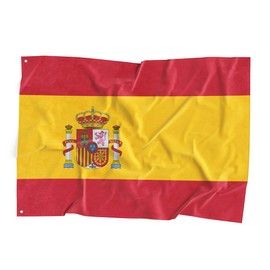 Spain National Flag Spanish Flag Polyester Fiber 3x5 Feet Flag, Bright Colors And Anti-ultraviolet Fade Flag Indoor Outdoor Banner