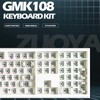 GMK108 Barebones Mechanical Keyboard Kit,VIA Programmable Gasket Mounted BT5.0/2.4GHz/Type-C Tri-Mode