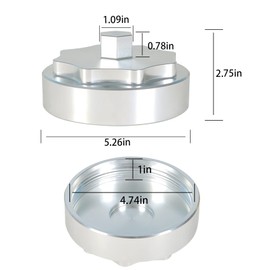 labwork Fuel Filter Housing Cap Replacement for 2010-2019 Ram 6.7L 2500 3500 4500 5500