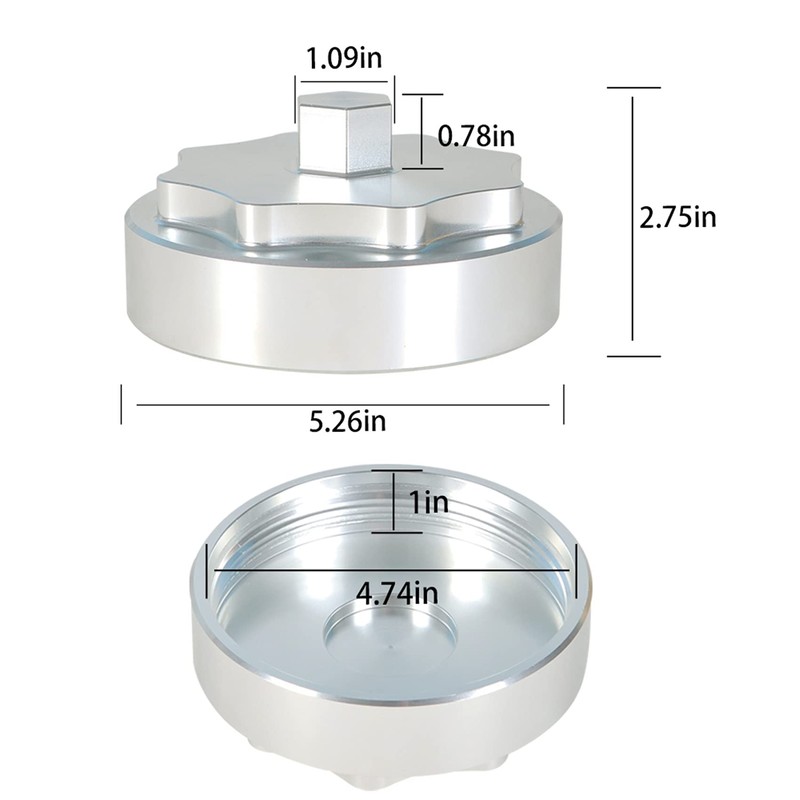 labwork Fuel Filter Housing Cap Replacement for 2010-2019 Ram 6.7L