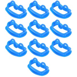 Blue New 10Pc Dental Retractor Silicon Intraoral Lip Cheek Retractor Mouth Opener Cheek Expand Dental Orthodontic