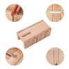 PandaHall Adjustable Wooden Soap Cutter Shape with Wavy Straight Planer