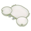 Crab Suction Plate with Suction Cup Base Silicone Divided Plate