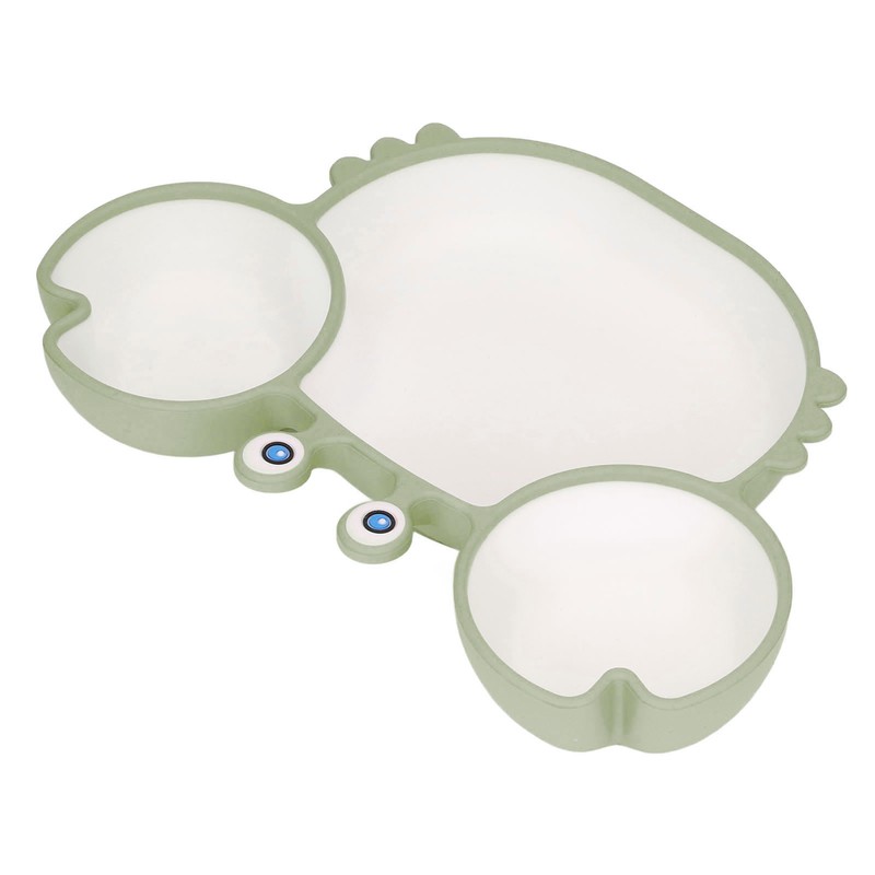 Crab Suction Plate with Suction Cup Base Silicone Divided Plate