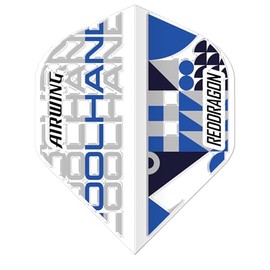 RED DRAGON Airwing Unique Moulded Luke Humphries White Standard Dart Flight 1 Set per Pack (Total 3 Dart Flights)