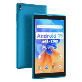 COOPERS Tablet Android 15 Tablets 7 inch, 6GB RAM, 32GB ROM Support 1TB Expand Computer Tablet PC, Quad-Core Processor, IPS Touch Screen, 2+5MP Dual Camera, 3000mah Battery, WiFi Tableta