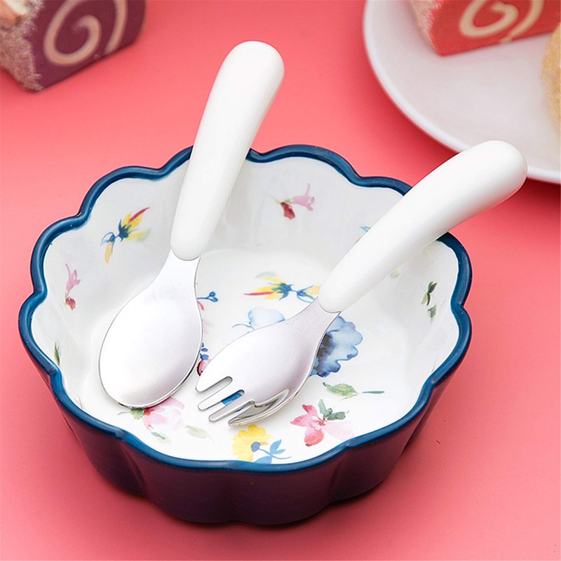 Kirecoo 2 Set Toddler Utensils, Toddler Forks and Spoons, Stainless