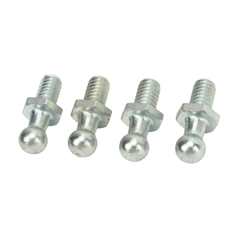 4Pcs 10mm Ball Studs 5/16‑18 Thread High Hardness Rugged Stable