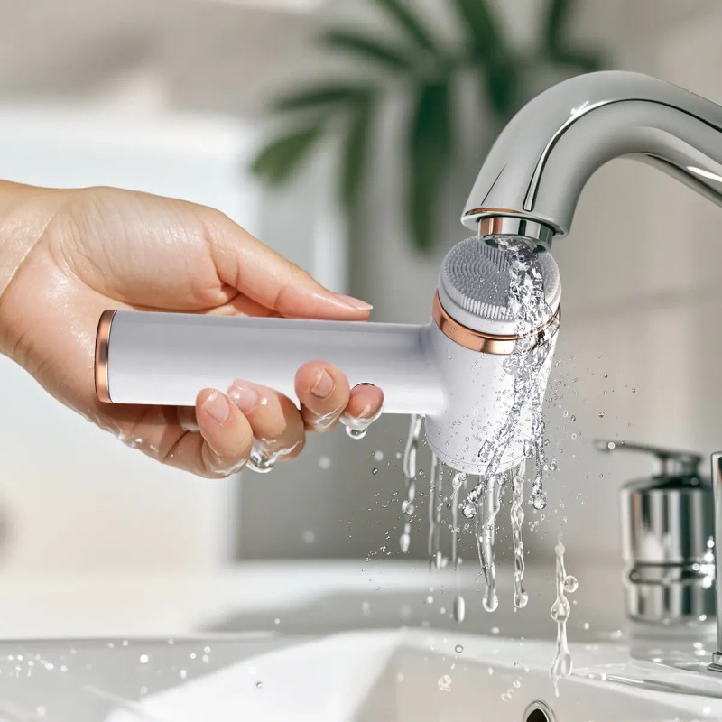Cepillo Facial Eléctrico Limpiador Exfoliante Inalámbrico