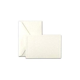 Crane & Co. Pearl White Triple Debossed Panel Cards & Envelopes (CC3191)