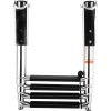 Amarine Made Boat Ladder 4 Step Stainless Steel Telescoping Ladder