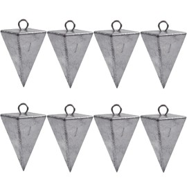 Pyramid Sinker Fishing Weights Bullet Fishing Weight Saltwater Fishing Weight Sinker for Catfish Rig Ocean Surf Fishing Gear Tackle 1oz 2oz 3oz 4oz 5oz 6oz 8oz