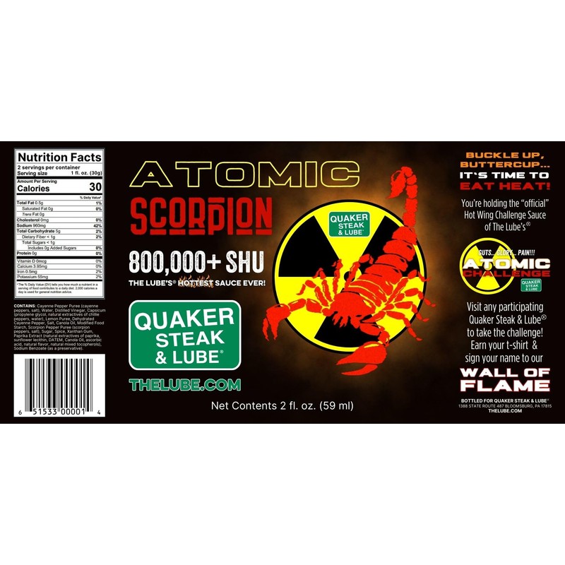 Quaker Steak & Lube Atomic Wing Sauce
