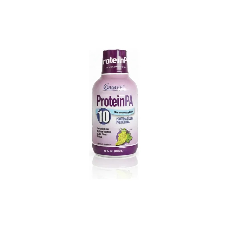 Gadavyt Protein Pa 480 Ml Sabor Uva Suplemento Líquido