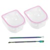 minkissy Nail Art Bowl Manicure Soak Bowl with Nail Remover