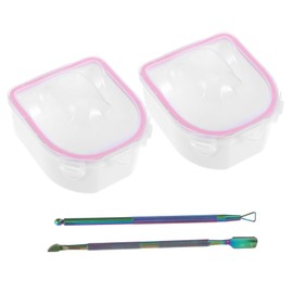 minkissy Nail Art Bowl Manicure Soak Bowl with Nail Remover for Hands Perfect for Home Professional Salons