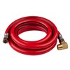 EFIELD 6-Feet Universal Dishwasher Red PVC Hose with Brass Elbow