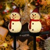 2-Pack Solar Snowman Christmas Stake Lights for Outdoor Décor –